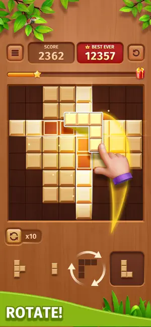 Cube Block - Woody Puzzle Game screenshot 2