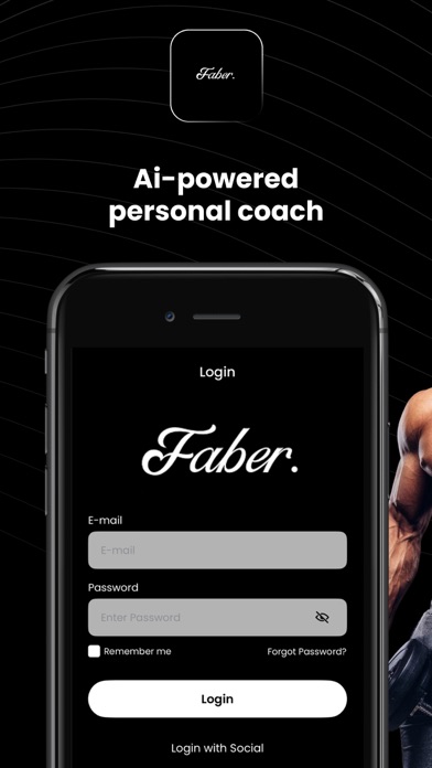 AI Personal Trainer - Faber iPhone screenshot 1 - Health & Fitness app