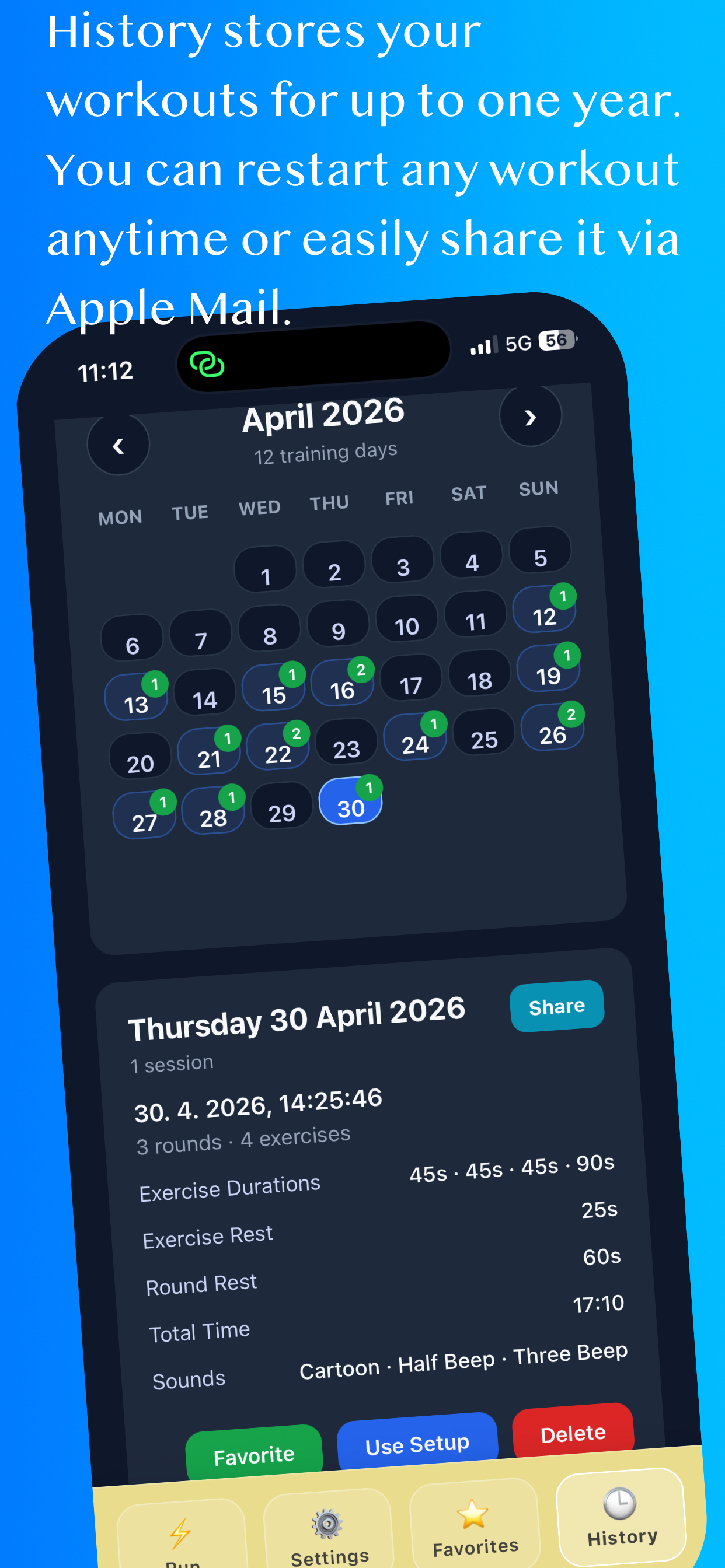 Fitness timer TABATA