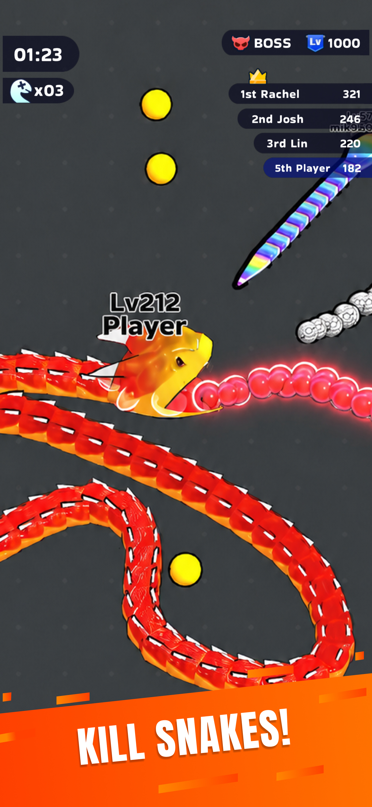 Snake Clash! screenshot 4