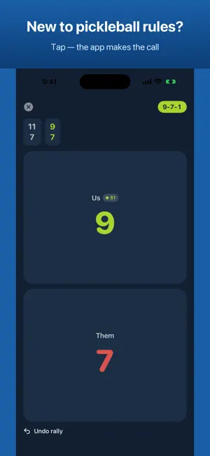 Dink - Pickleball Score Keeper screenshot 1