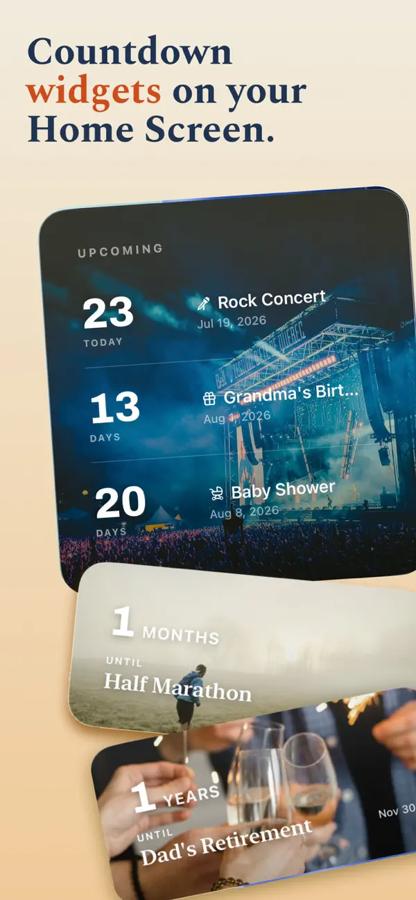 Screenshot #1 pour Countdown Timer - Day counter