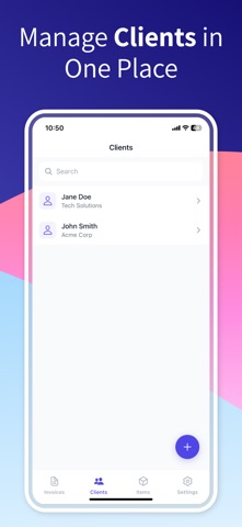 Invoice Maker - Easy Billing iPhone screenshot