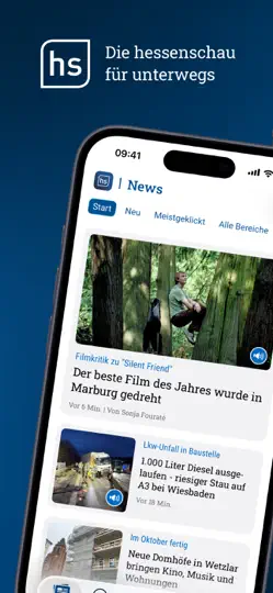 Screenshot von Hessenschau - Nachrichten auf dem iPhone 1