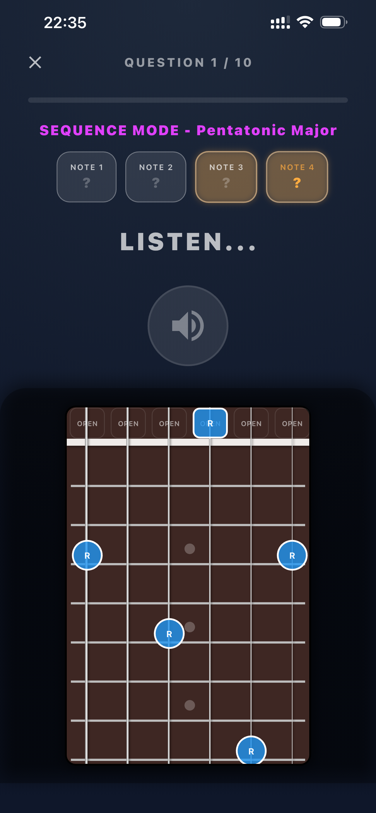 Guitar Relative Pitch Trainer screenshot 3