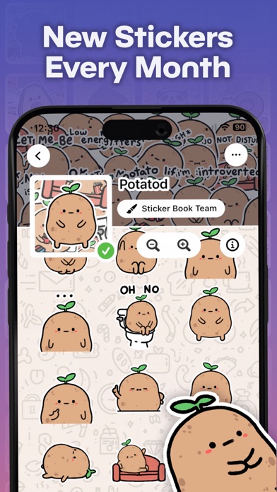 Sticker Book for iMessage iPhone screenshot 4 - Graphics & Design app