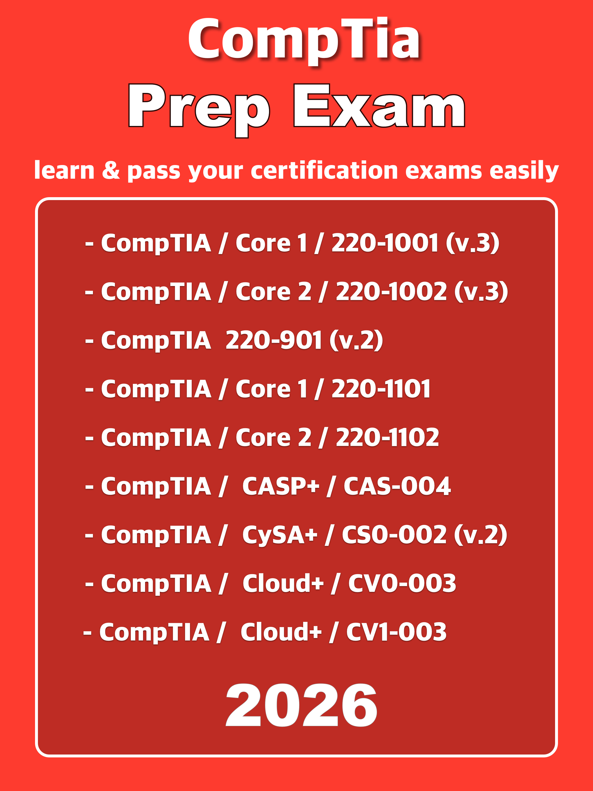 AceIt:CompTIA Study Guide 2026