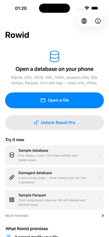 Rowid: Database Viewer Screenshot 1 of 10