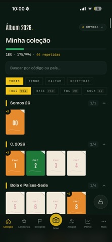 Scanner Figurinhas Álbum 2026 iPhone screenshot