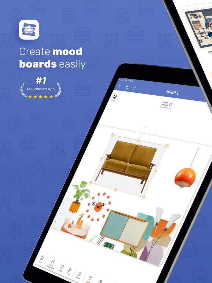 #1. Mood Board maker - HomeBoard (iOS) 由: VDMNSZK Kft