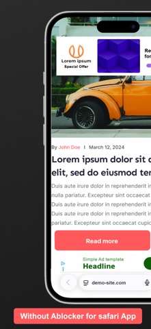 Ad Blocker for Safari screenshot