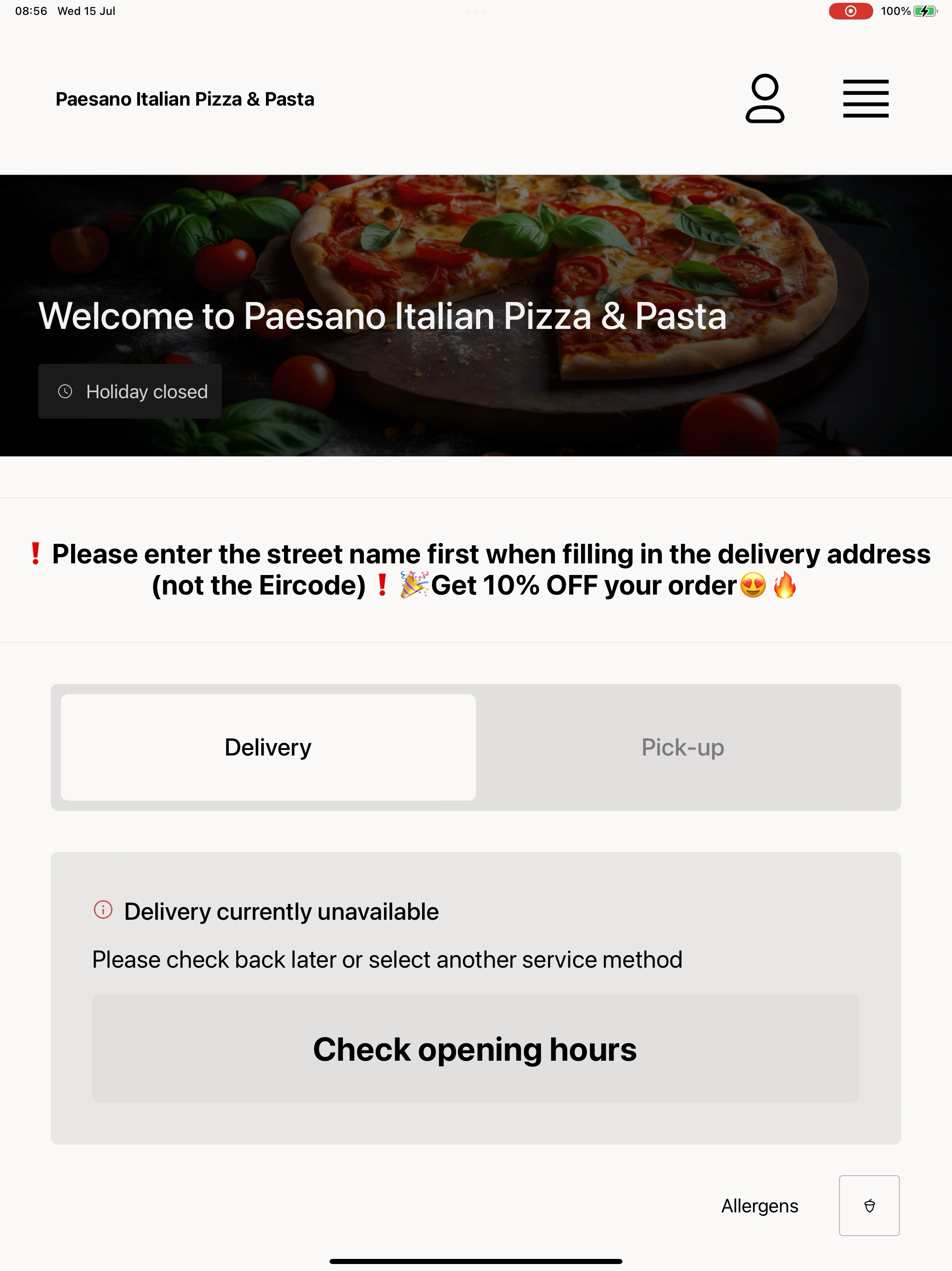 Paesano Italian Pizza & Pasta screenshot 10