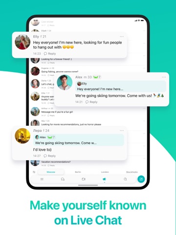 Frim: meet new people iPad screenshot