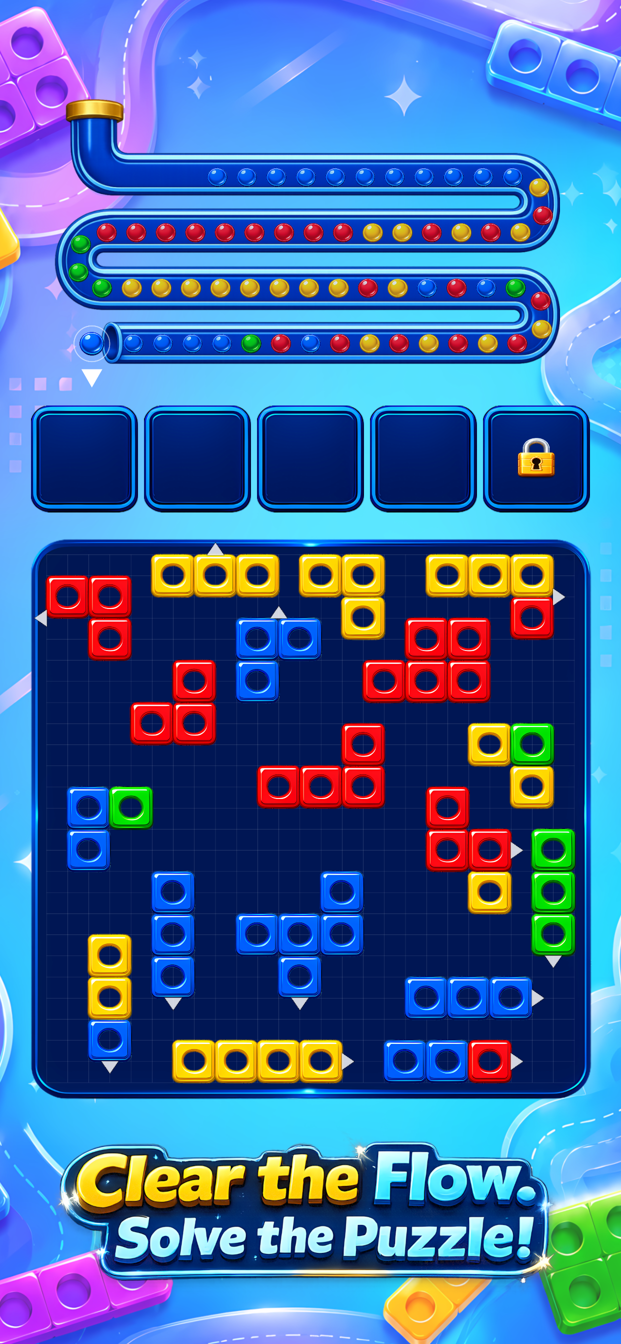 Block Jam Color Flow Puzzle screenshot 4