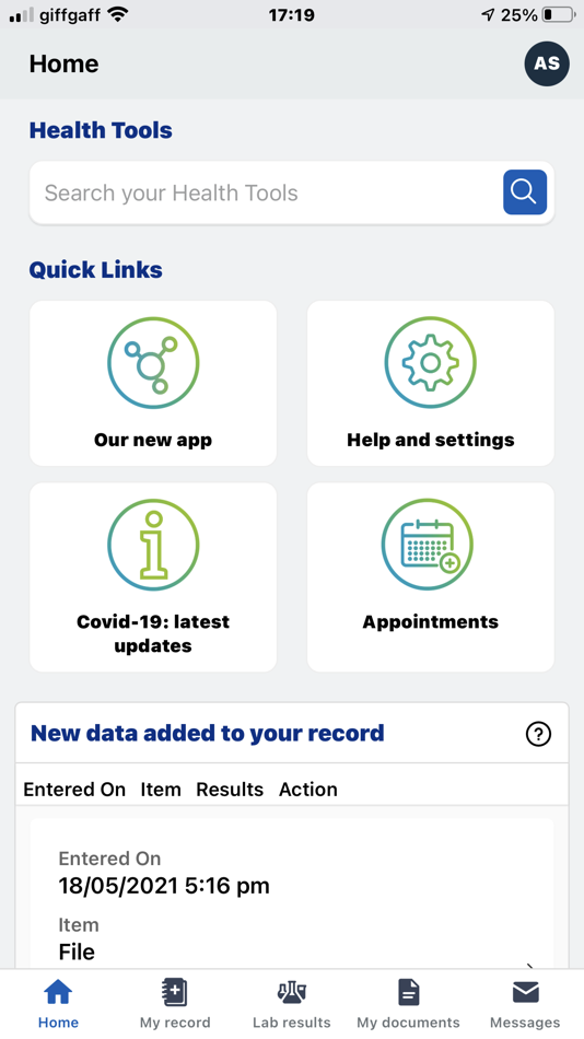 #1. My medical record (iOS) 来自: University Hospital Southampton NHS Foundation Trust
