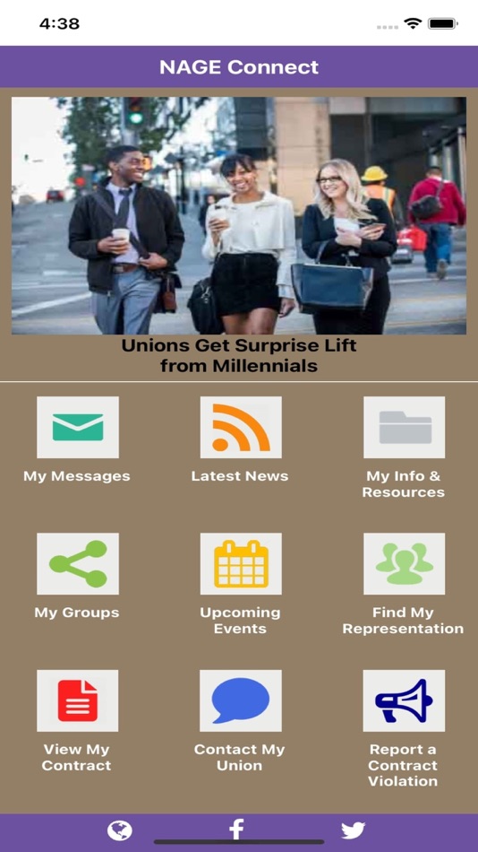 #2. NAGE Connect (iOS) โดย: Prometheus Labor Communications, Inc.