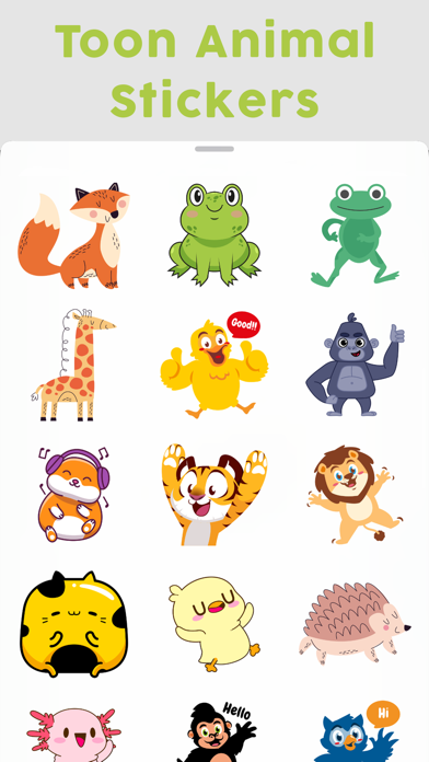 Screenshot #3 pour Toon Animal Stickers