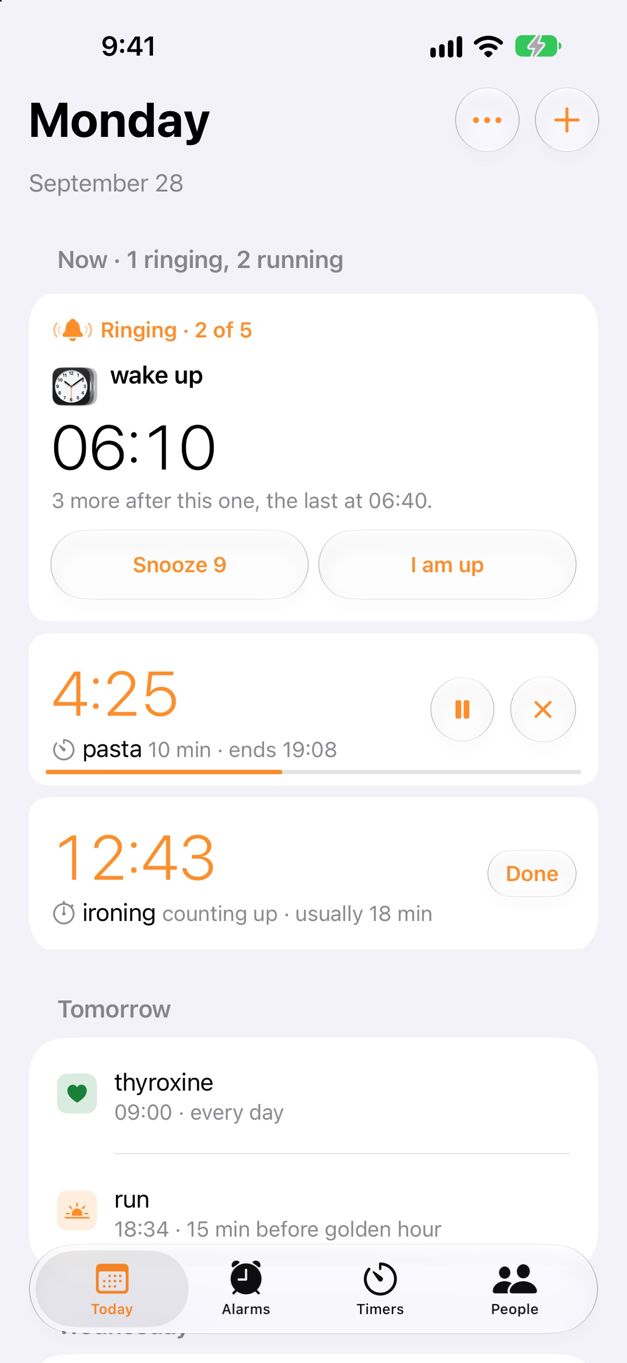 Screenshot 1 of Superclock: Alarm Clock, Timer