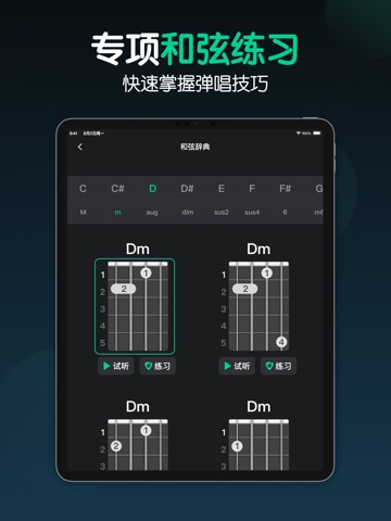 尤克里里-调音器节拍器,自学弹唱 iPad screenshot