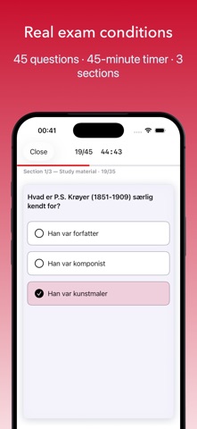 Indfødsretsprøven ◎ iPhone screenshot