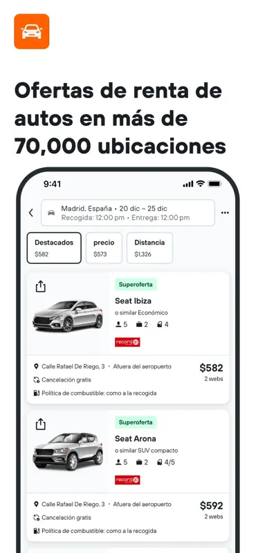 KAYAK: Vuelos, Hoteles, Autos screenshot 4 of 8