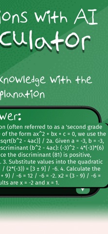 Quadratic Equation AI Solver Screenshot 6 of 7