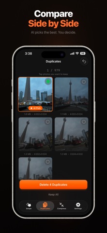 Cura: Photo Cleaner & Storage iPhone screenshot