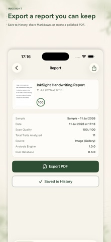 InkSight: Handwriting Analysis iPhone screenshot