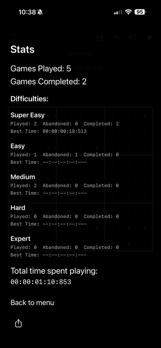 SimpleSudokuSwipe Screenshot 4 of 4