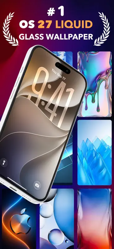 Glass Wallpapers OS 27 - 4K screenshot 1 of 9