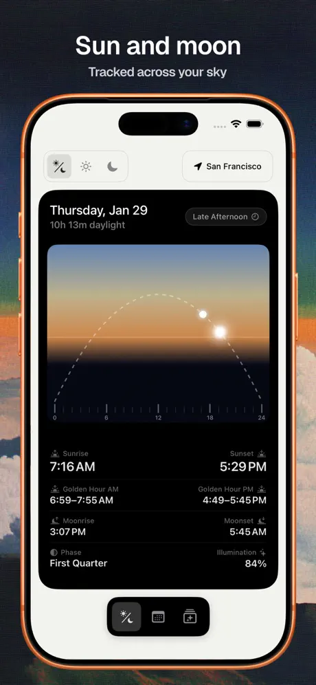Solar Arc &ndash;&nbsp;Sun & Moon Tracker 日月轨迹追踪应用截图