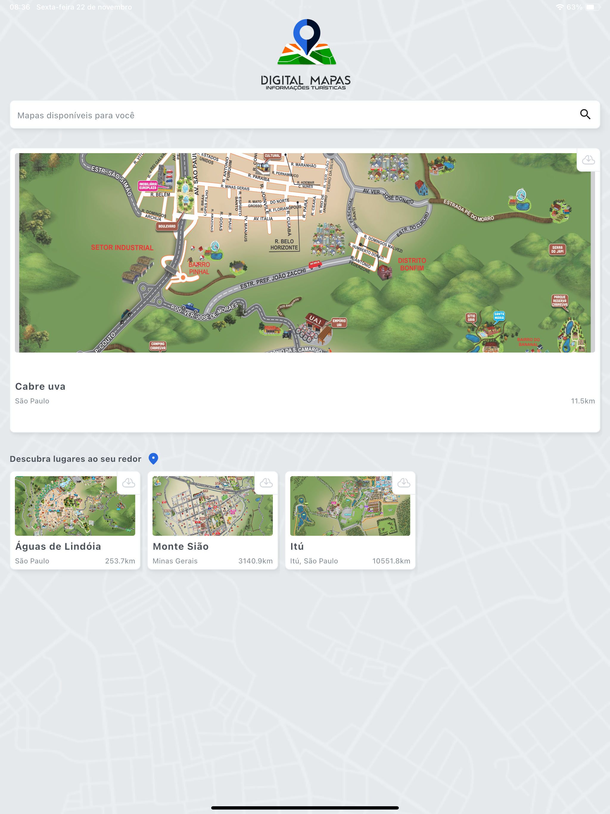 Mapas Digitais Interativos