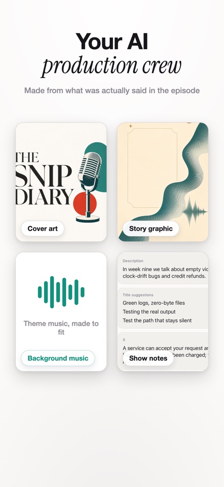 Snip: AI Podcast & Video Maker screenshot 8