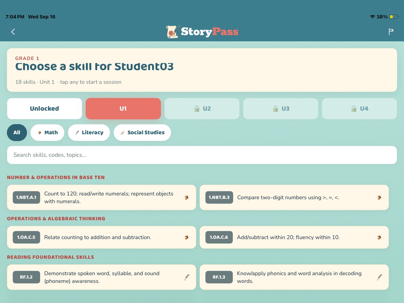 Screenshot 4 of StoryPass Learning