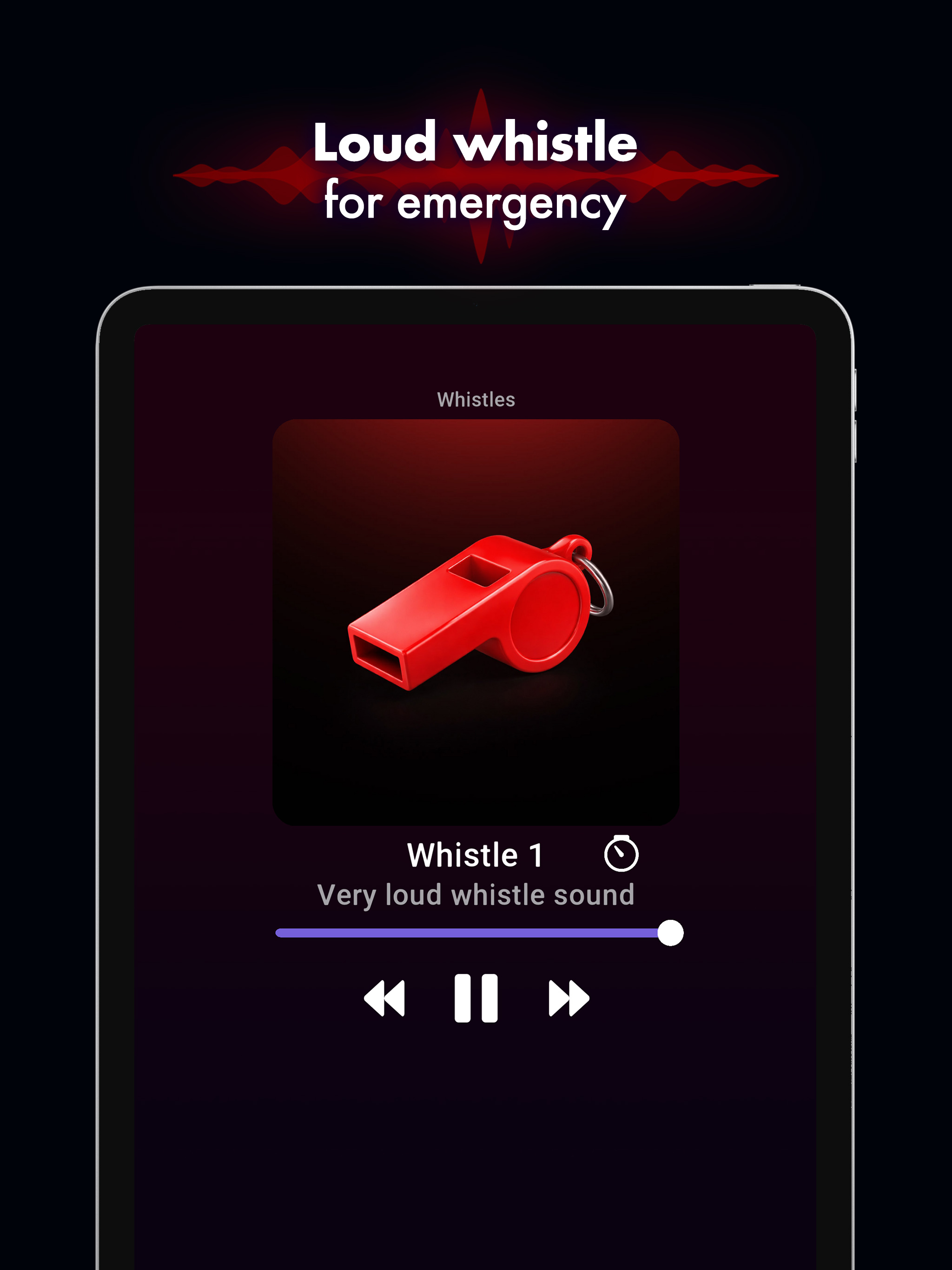 Whistle App: SOS Alarm