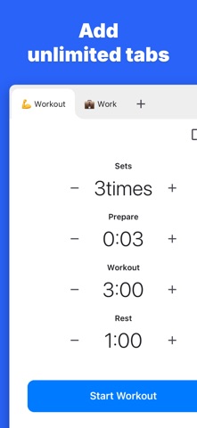 IntervalTimer - Workout Timer iPhone screenshot