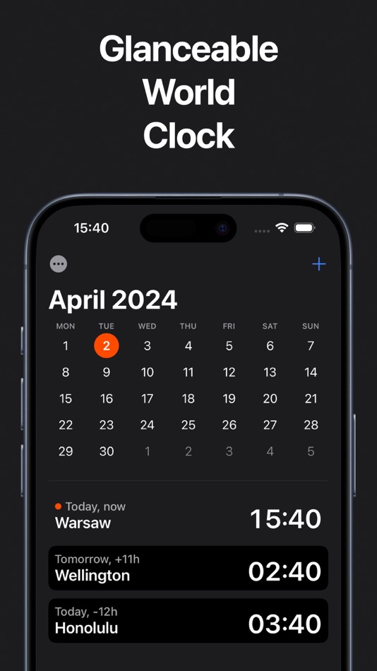 #1. Horzono World Clock (macOS) 由: Adam Rozynski