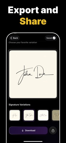 AI Signature Maker & Generator iPhone screenshot