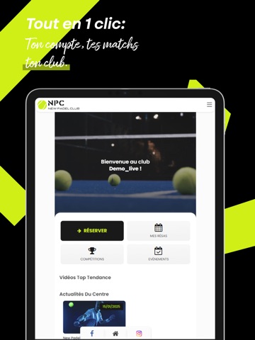 NEW PADEL CLUB iPad screenshot