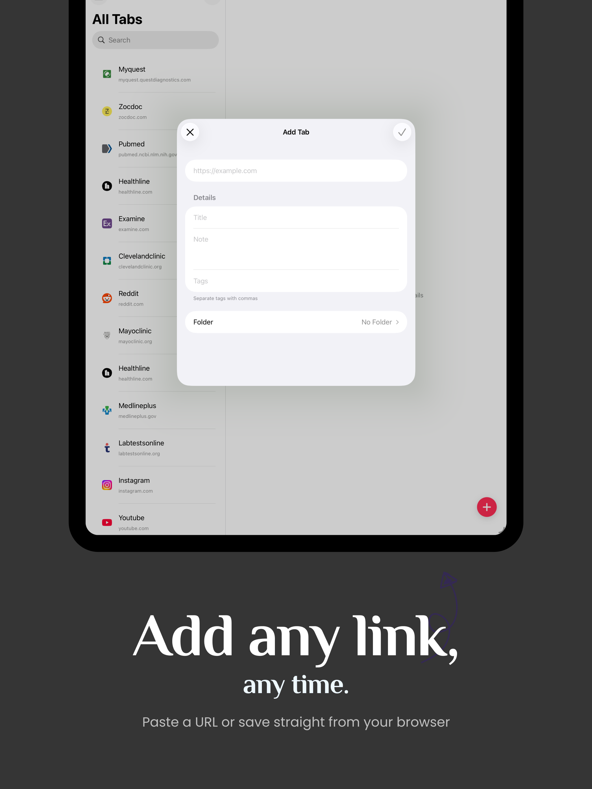 TabLinker: Tabs Manager