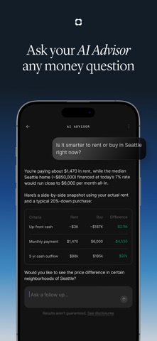 Origin: AI Budget and Track iPhone screenshot