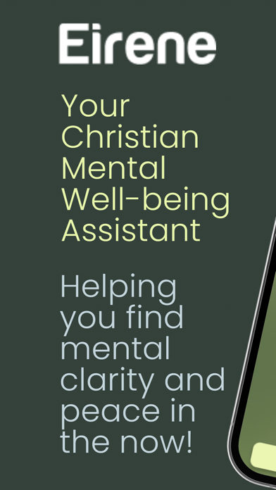 Eirene Christian Well-Being AI iPhone screenshot 1 - Health & Fitness app