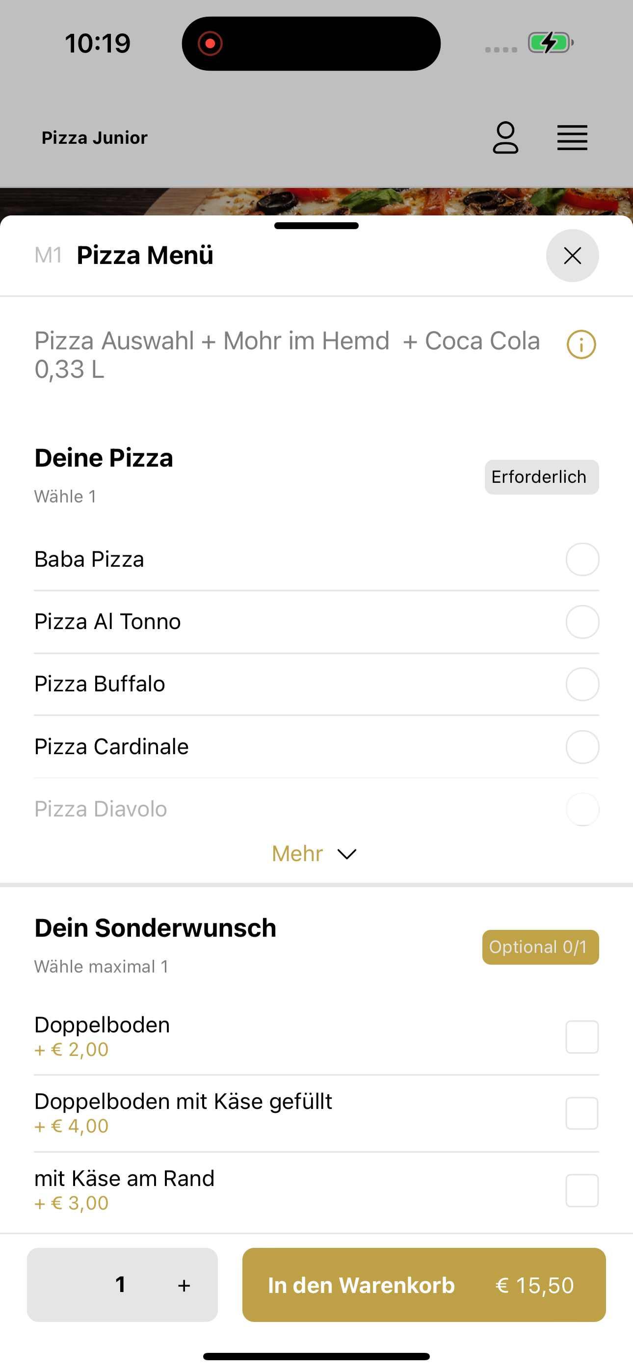 Pizza Junior Wien screenshot 8