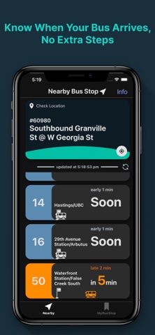 Bus Arrival time tracer:TAMAKI screenshot