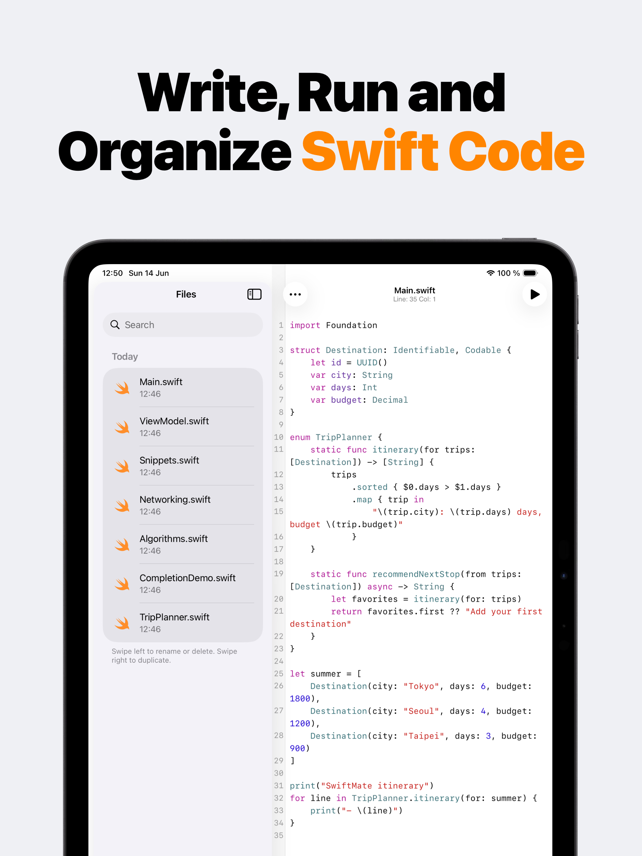 Swift Coding IDE: SwiftMate screenshot 7