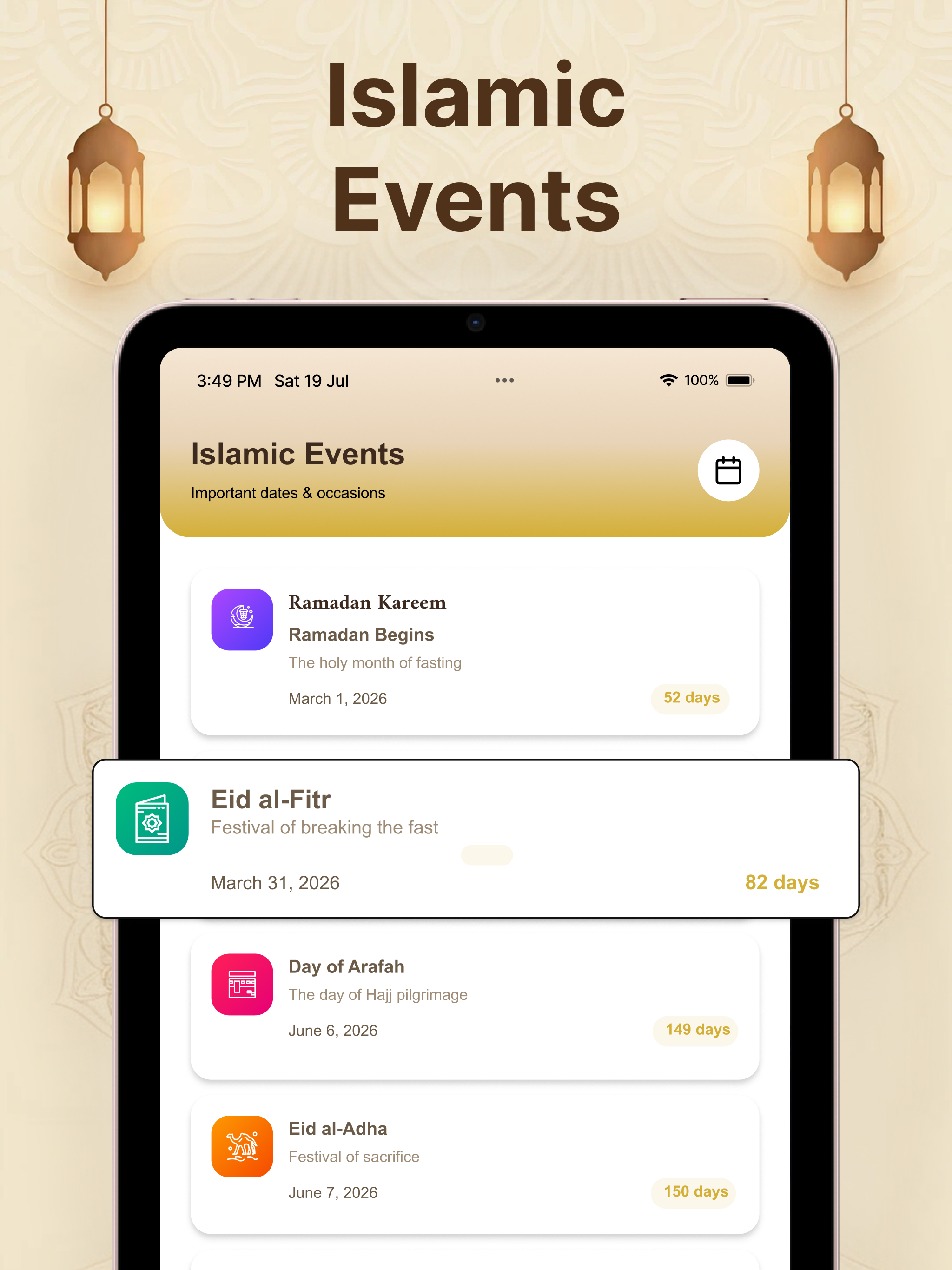 Hijri Calendar 2026 - التقويم screenshot 7