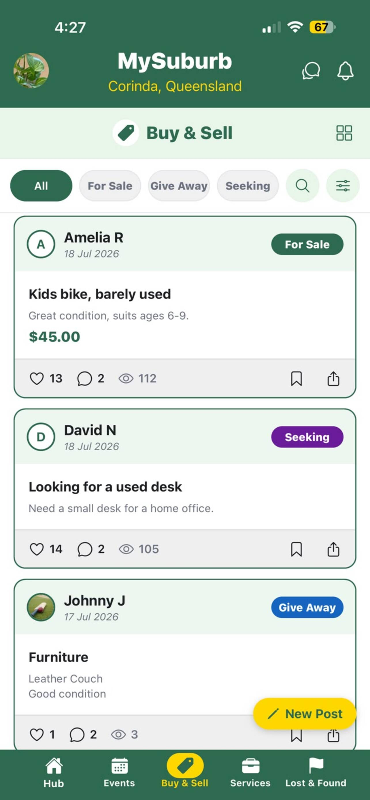 MySuburb Community screenshot 4