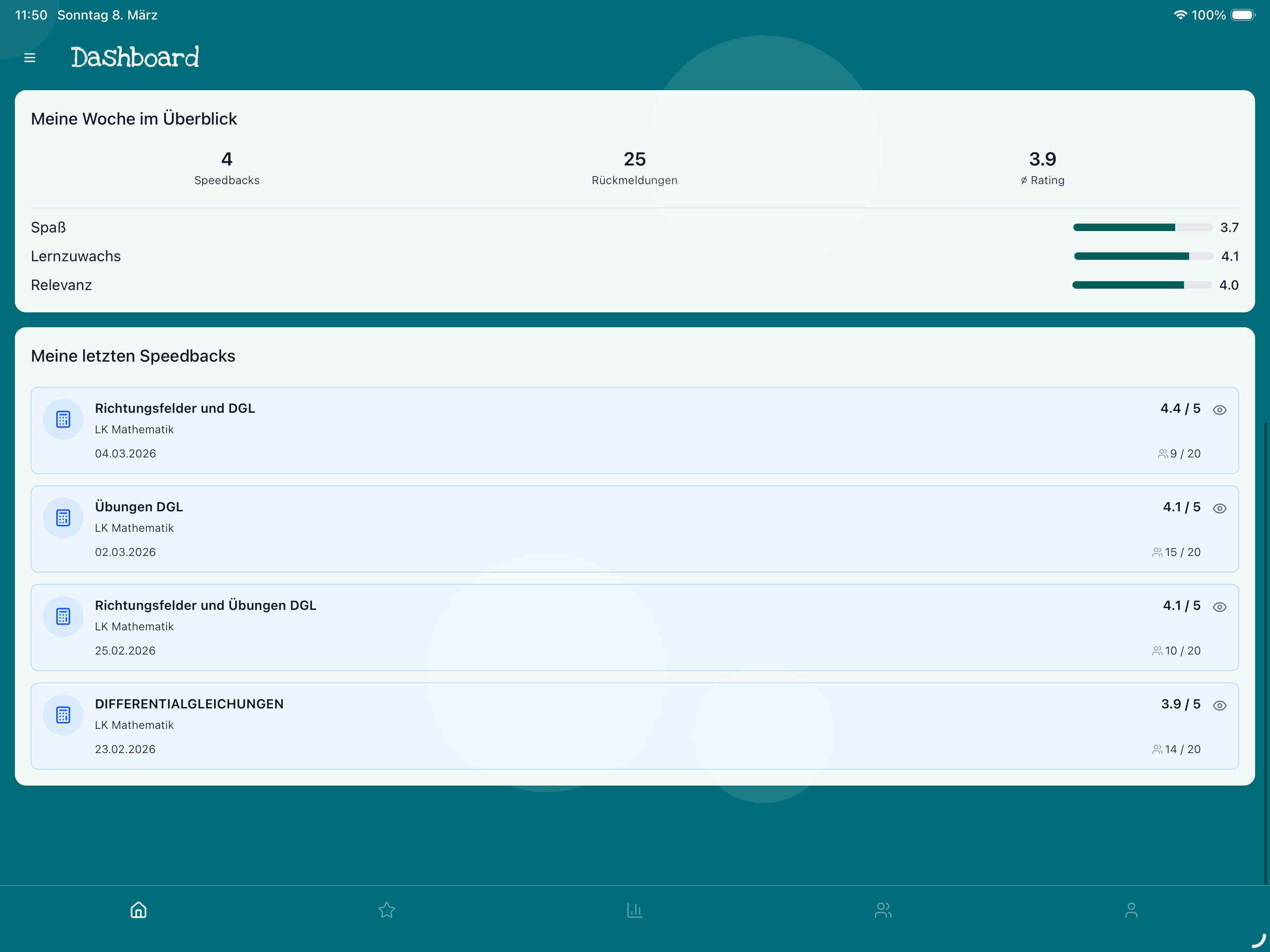 Speedback - Feedback per Swipe
