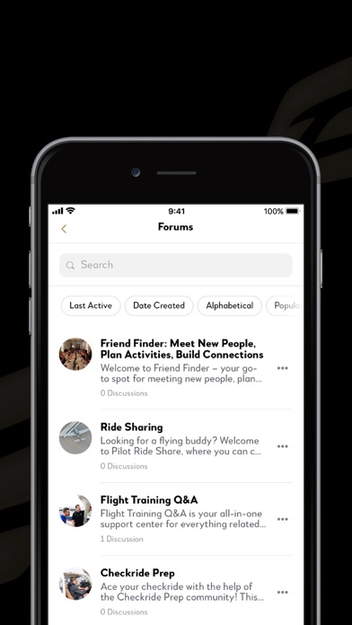 Inflight Community iPhone screenshot 5 - Social Networking app