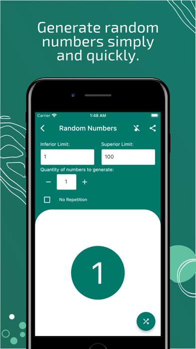 Easy Random Numbers and Names Screenshot